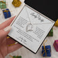 To My Lovely Wife - Forever Love Necklace - Silver / Gold