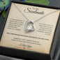 Forever Love Necklace - To My Soulmate, antique - Silver/Gold