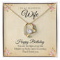 Forever Love Necklace - Happy Birthday Beautiful Wife