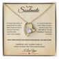 Forever Love Necklace - To My Soulmate, antique - Silver/Gold