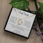 To My Lovely Wife - Forever Love Necklace - Silver / Gold