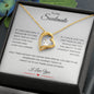 Forever Love Necklace - To My Soulmate, Silver / Gold