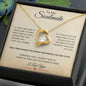 Forever Love Necklace - To My Soulmate, antique - Silver/Gold