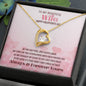 Wife Valentine - Forever Love Necklace - Silver / Gold