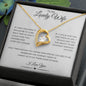 To My Lovely Wife - Forever Love Necklace - Silver / Gold