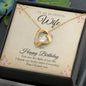 Forever Love Necklace - Happy Birthday Beautiful Wife