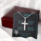 Stainless Cross Necklace - Happy Birthday Son - Promise to Love