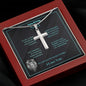 Stainless Cross Necklace - Happy Birthday Son - Promise to Love