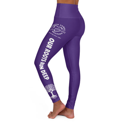 Gaskins Purple High Waisted Yoga Leggings