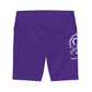 Gaskins Purple Workout Shorts for Women, bold, cool, chill