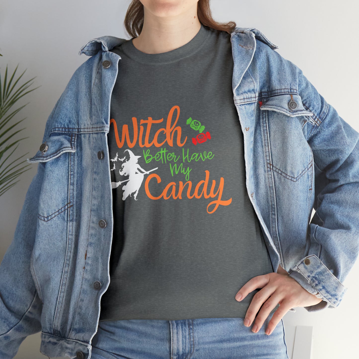 Fun Halloween Unisex Heavy Cotton Tee, available in black and grey.