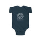 Gaskins Custom Infant Fine Jersey Body Suite, white logo