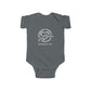 Gaskins Custom Infant Fine Jersey Body Suite, white logo