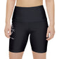 Gaskins Black Workout Shorts for Women, bold, cool, chill