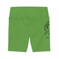 Gaskins Green Workout Shorts for Women, bold, cool, chill