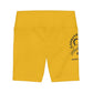 Gaskins Yellow Workout Shorts for Women, bold, cool, chill