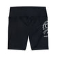 Gaskins Black Workout Shorts for Women, bold, cool, chill