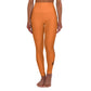 Gaskins Orange High Waisted Yoga Leggings