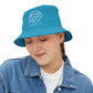 Gaskins Family Turquoise Reunion Bucket Hat - white logo