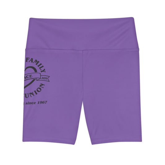 Gaskins Light Purple Workout Shorts for Women, bold, cool, chill