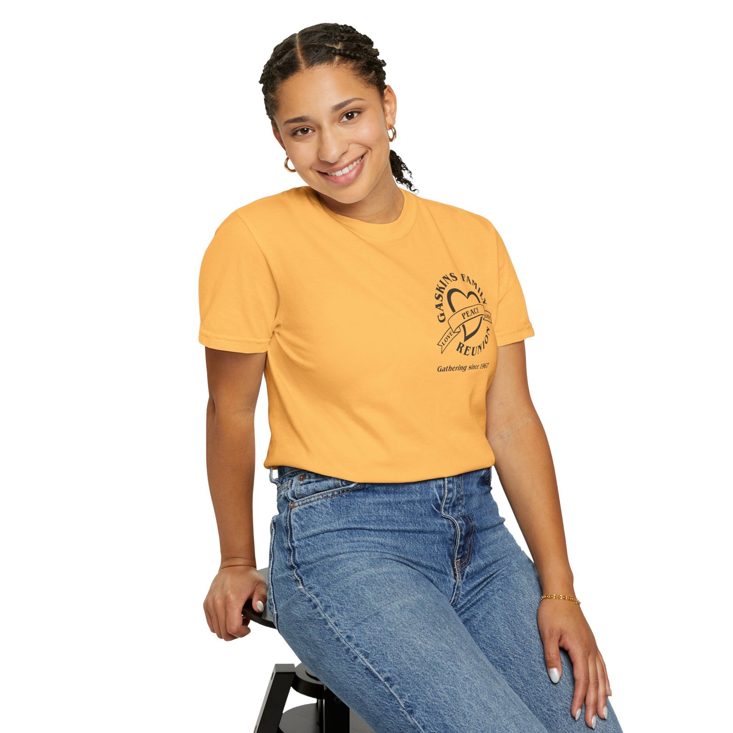 Family Reunion Garment-Dyed T-Shirt - Customizable Peace Design