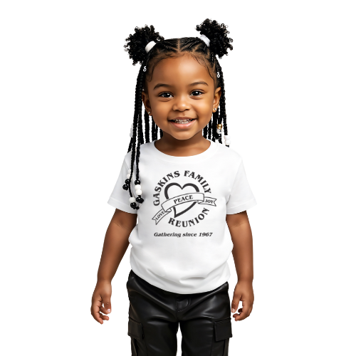 Gaskins Reunion Toddler T-Shirt - Peace, Joy & Love