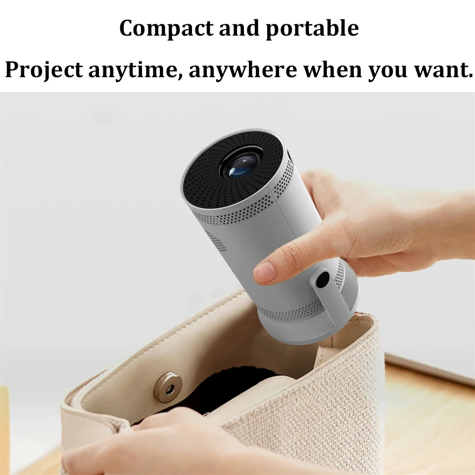 Mini Portable Projector - 260 ANSI | 1080P &amp; 4K Supported | 5G WiFi | Bluetooth | 180° Rotation | Home &amp; Outdoor Cinema