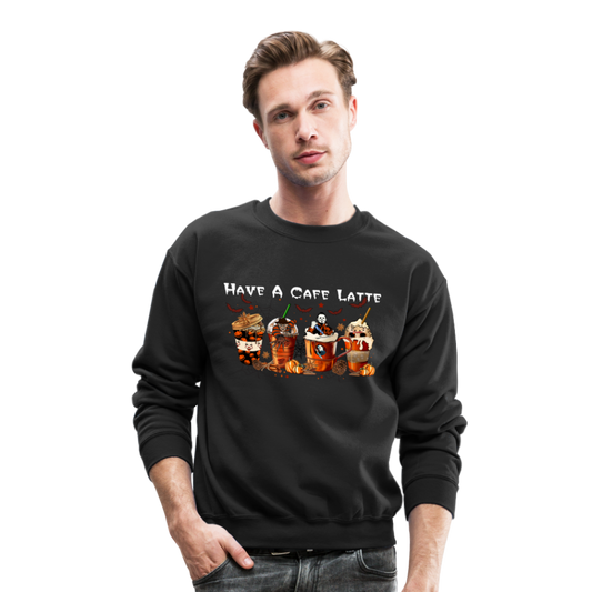 Halloween Latte - Crewneck Sweatshirt - black