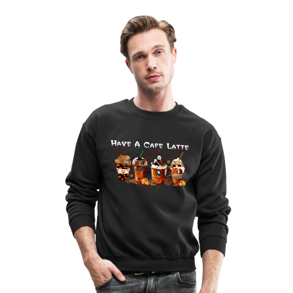 Halloween Latte - Crewneck Sweatshirt - black