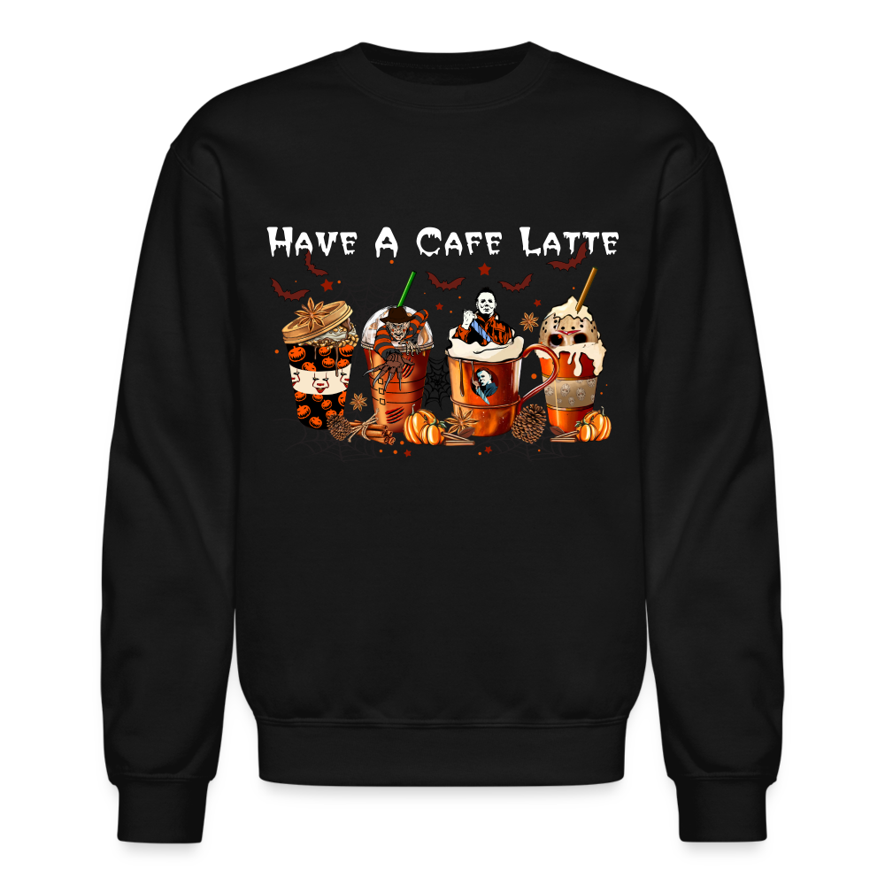 Halloween Latte - Crewneck Sweatshirt - black