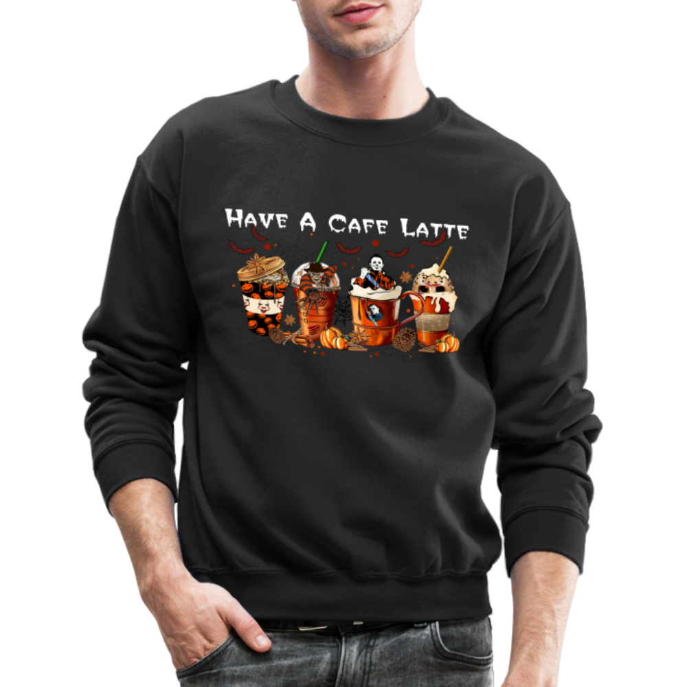 Halloween Latte - Crewneck Sweatshirt - black