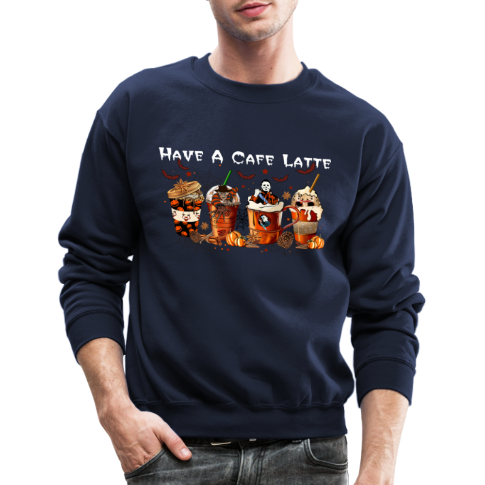 Halloween Latte - Crewneck Sweatshirt - navy