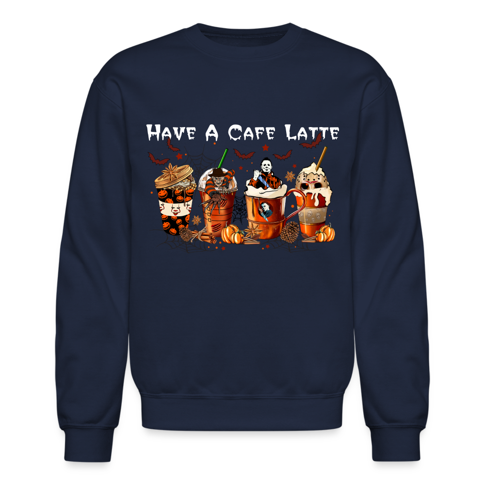 Halloween Latte - Crewneck Sweatshirt - navy