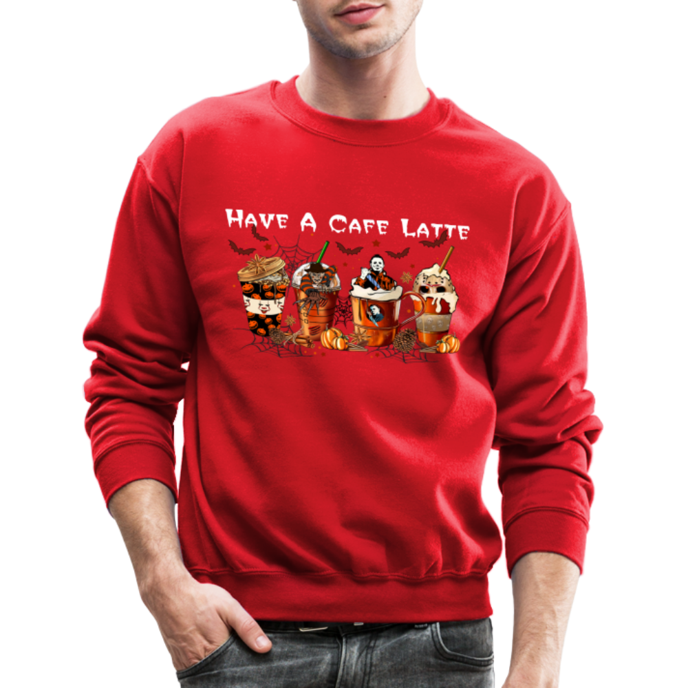 Halloween Latte - Crewneck Sweatshirt - red