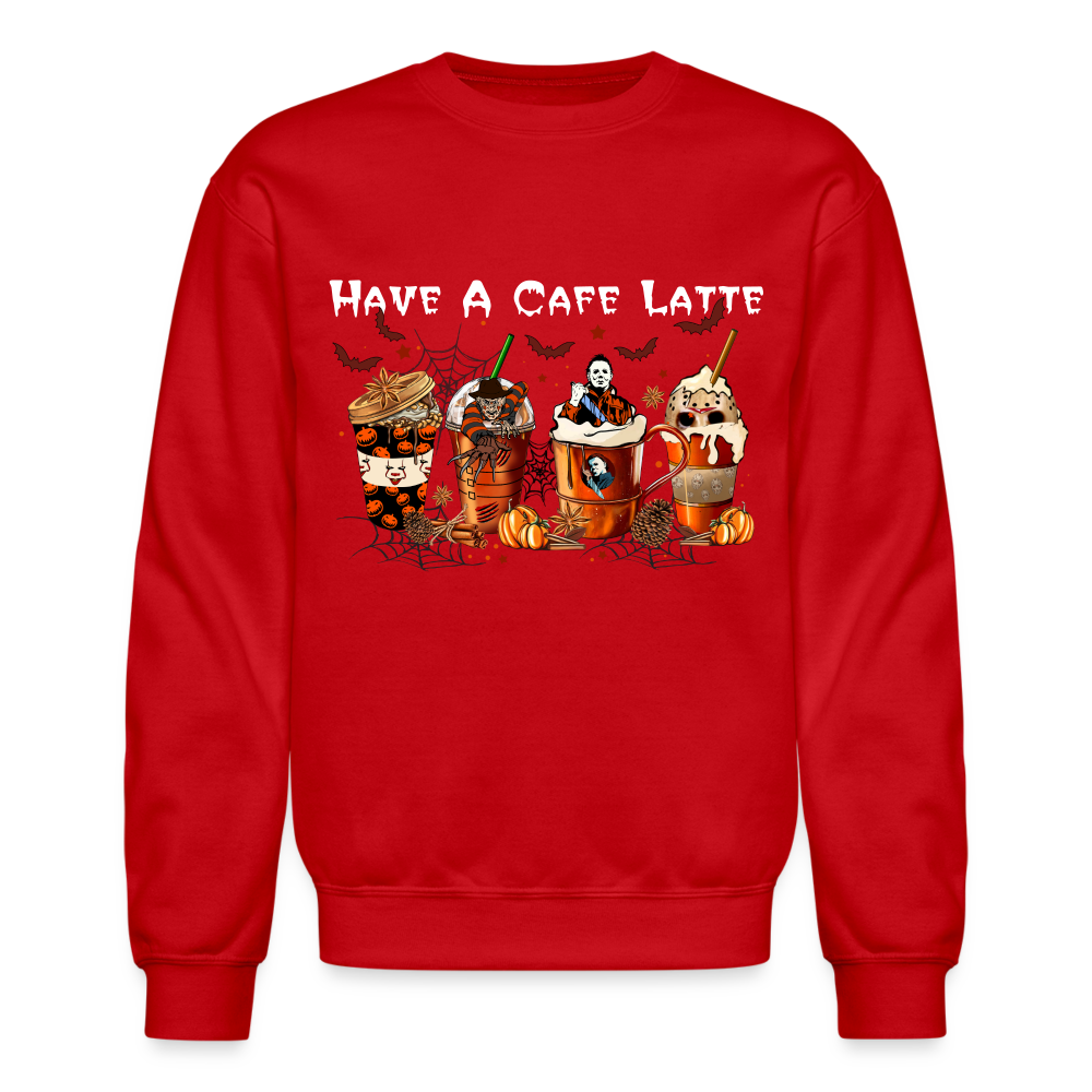 Halloween Latte - Crewneck Sweatshirt - red