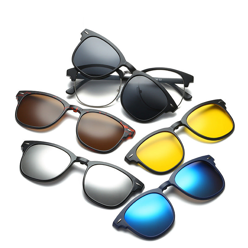 5-in-1 Magnetic Lens Sunglasses