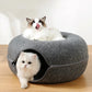 Donut Pet Cat Tunnel Interactive Bed Toy House Mat Cats Cushion Nest Sleeping Kitten Cave Puppy Home Bed Warm Donut Pet For Toys
