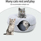 Donut Pet Cat Tunnel Interactive Bed Toy House Mat Cats Cushion Nest Sleeping Kitten Cave Puppy Home Bed Warm Donut Pet For Toys