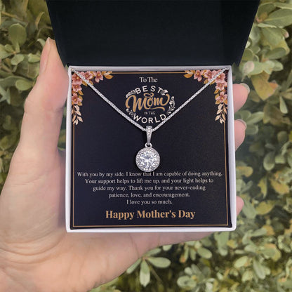 Eternal Hope Necklace, White gold finish, Mother's Day, Best Mom