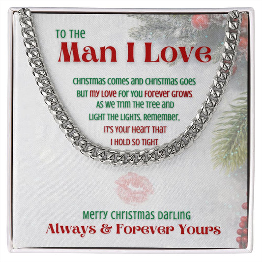 To the Man I Love - Cuban Link Chain Necklace