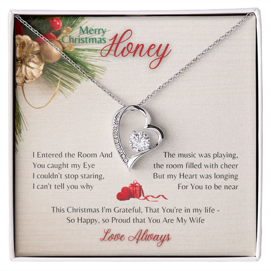 Forever Love Necklace - Merry Christmas Honey